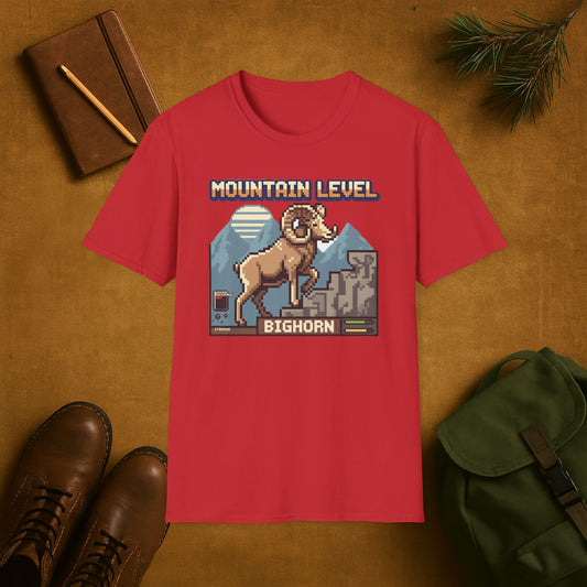 8-Bit Bighorn Mountain Level T-Shirt