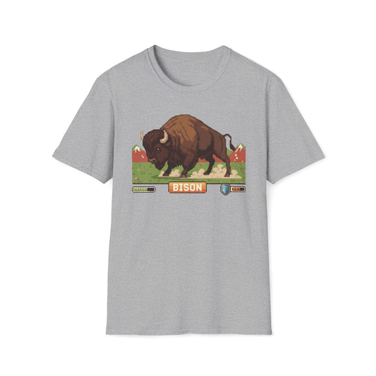 8-Bit Plains Guardian Bison T-Shirt