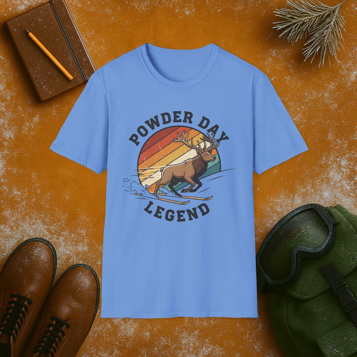 Powder Day Legend Elk T-Shirt