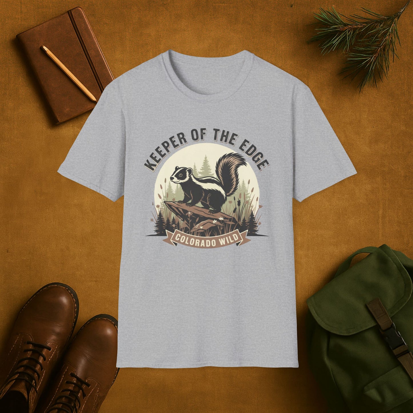 Keeper of the Edge Colorado Wild Skunk T-Shirt