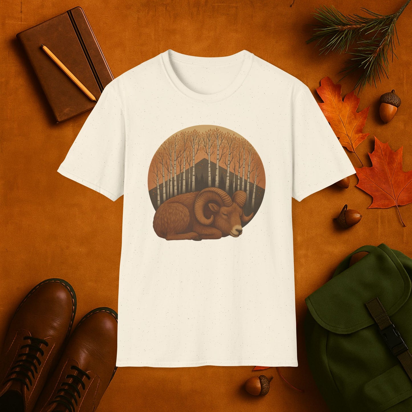 Sleepy Ram Fall Aspens T-Shirt