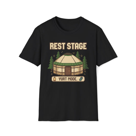 8-Bit Rest Stage Yurt Mode T-Shirt