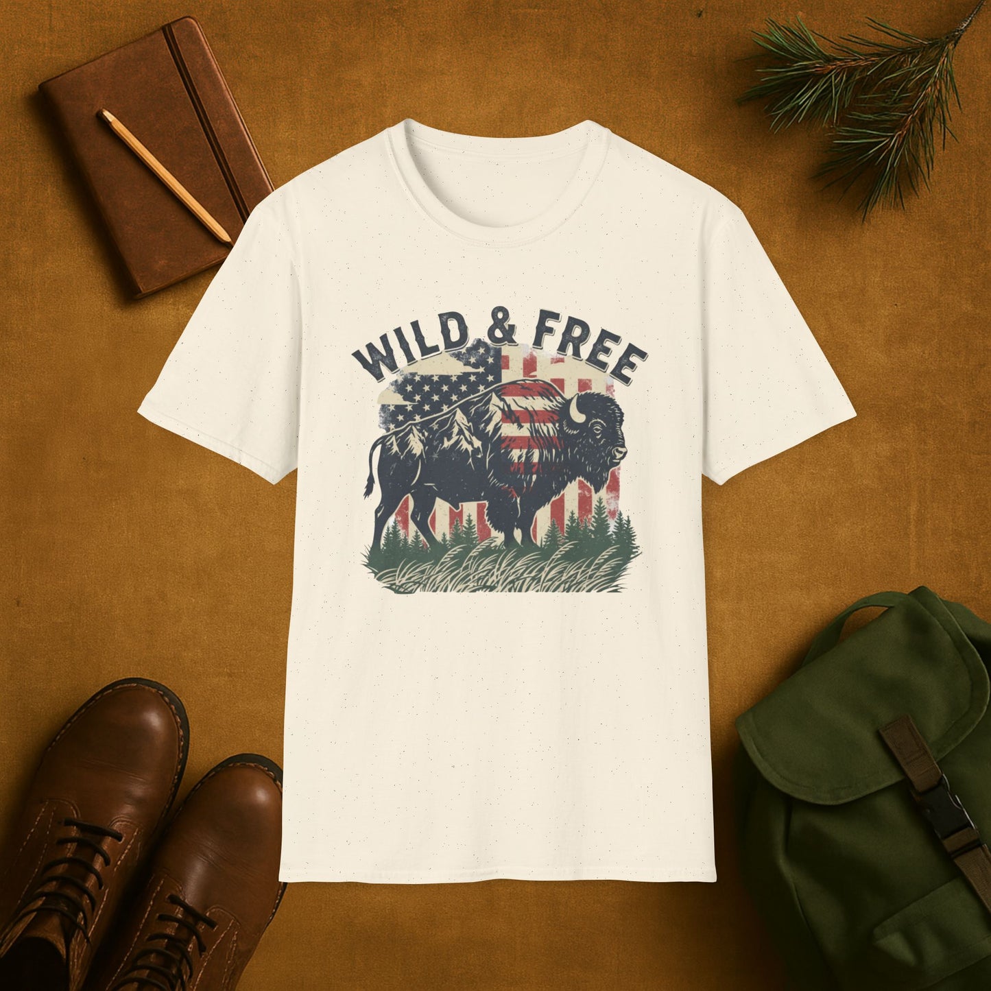 Wild And Free Buffalo T-Shirt
