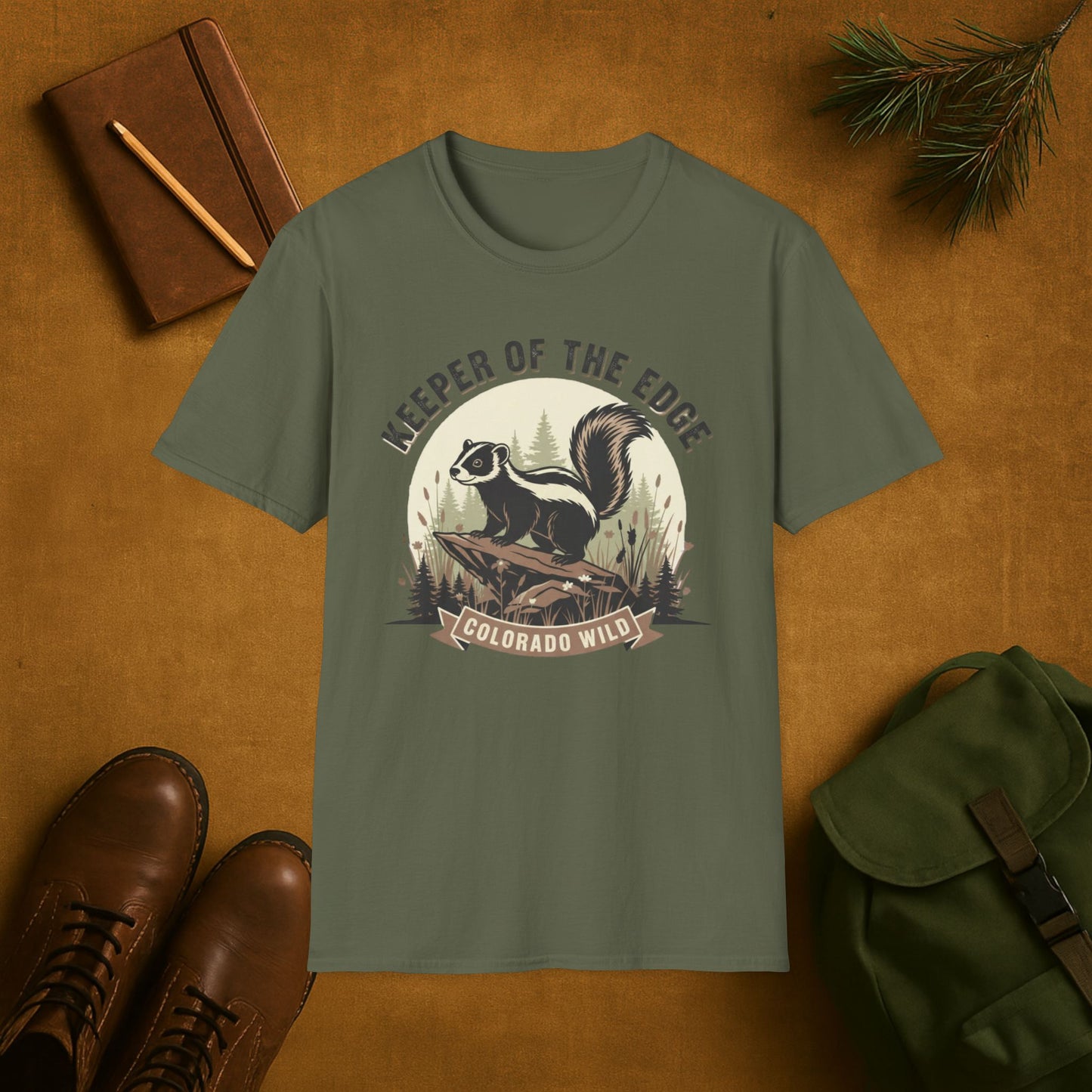 Keeper of the Edge Colorado Wild Skunk T-Shirt
