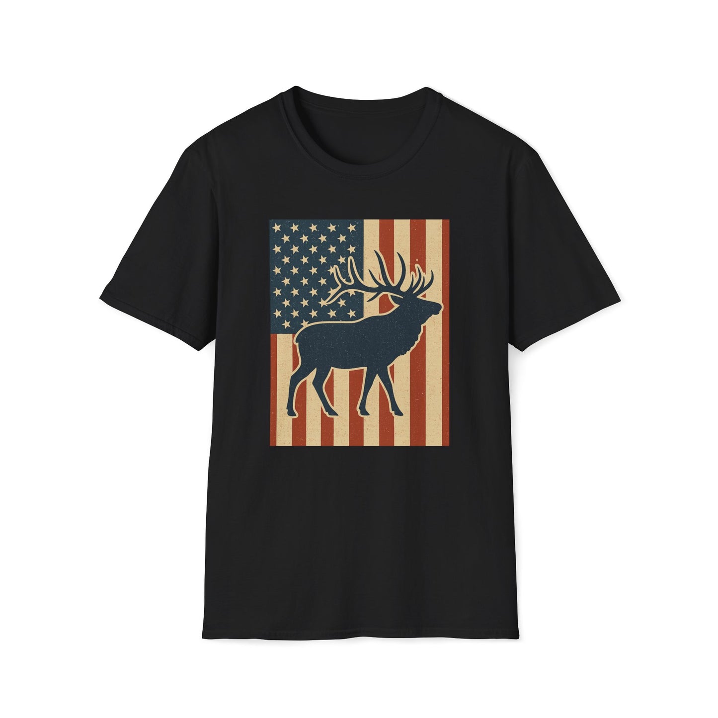 Old Glory Elk T-Shirt