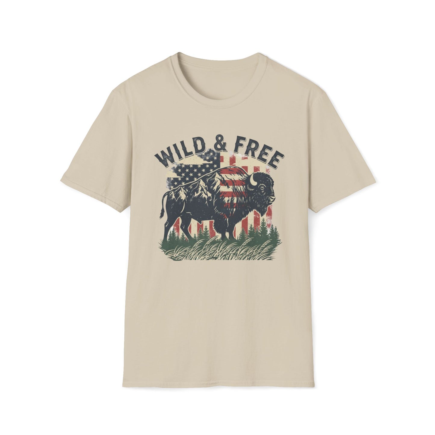Wild And Free Buffalo T-Shirt