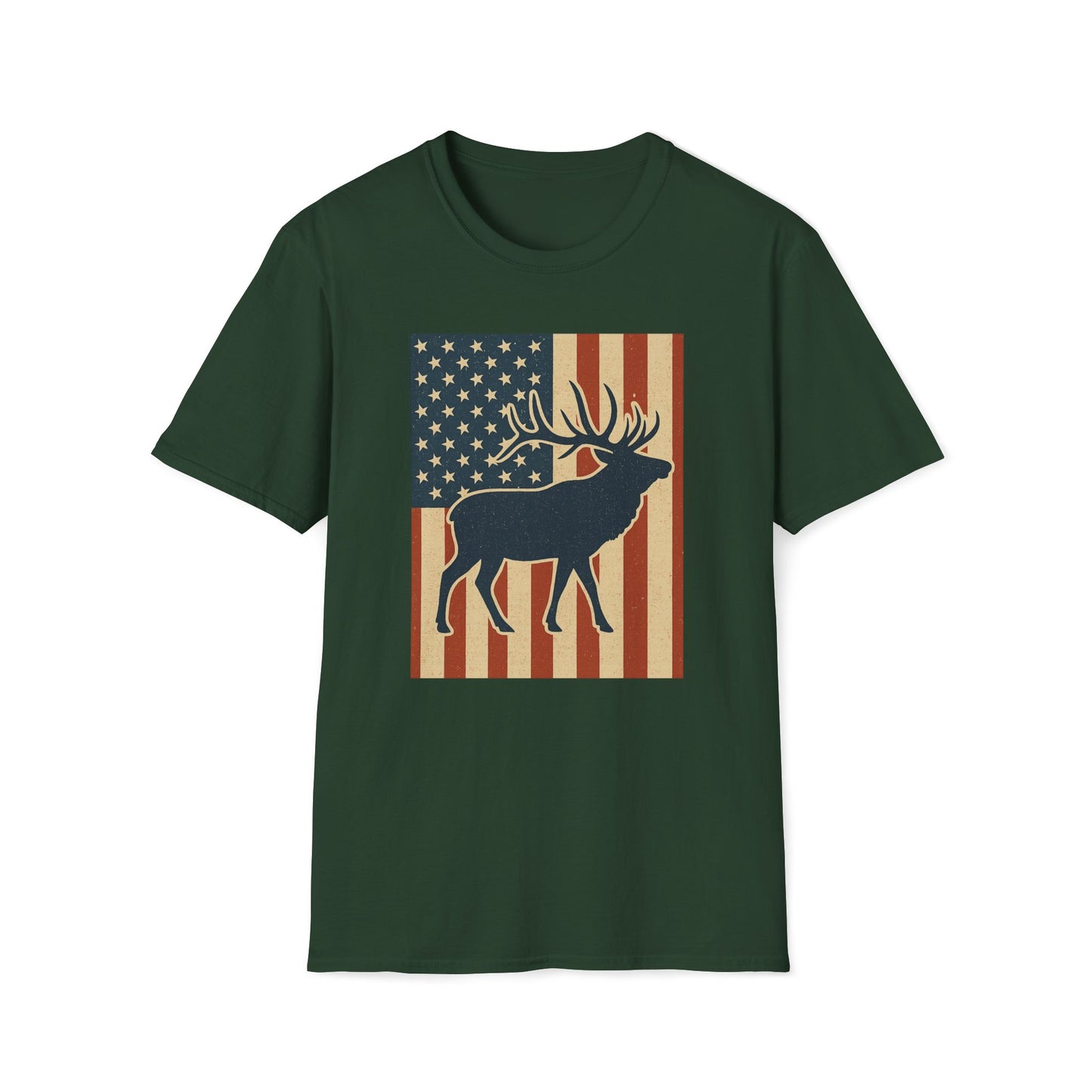 Old Glory Elk T-Shirt