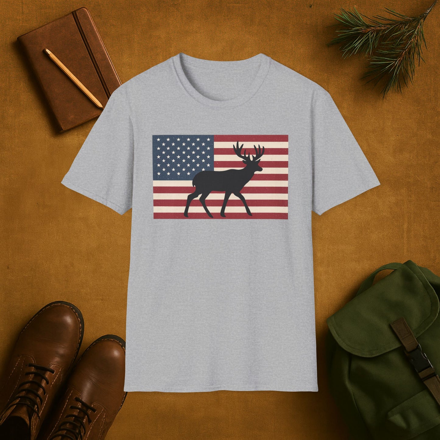 Old Glory Buck T-Shirt