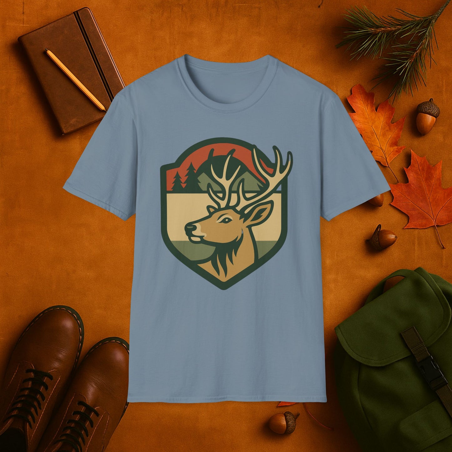 Fall Badge Buck T-Shirt