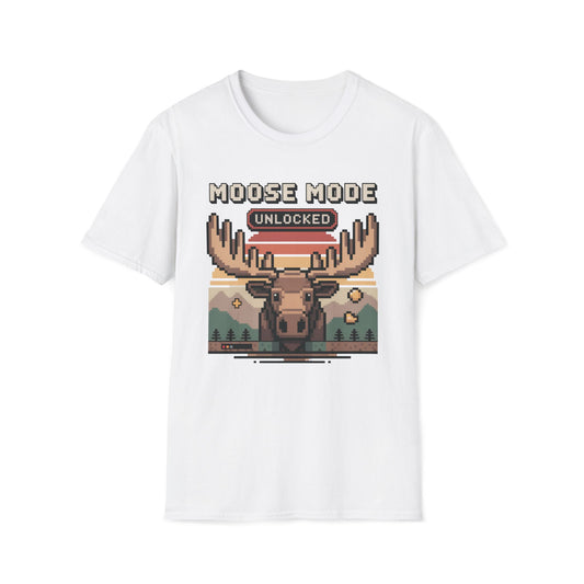 8-Bit Moose Mode Unlocked T-Shirt