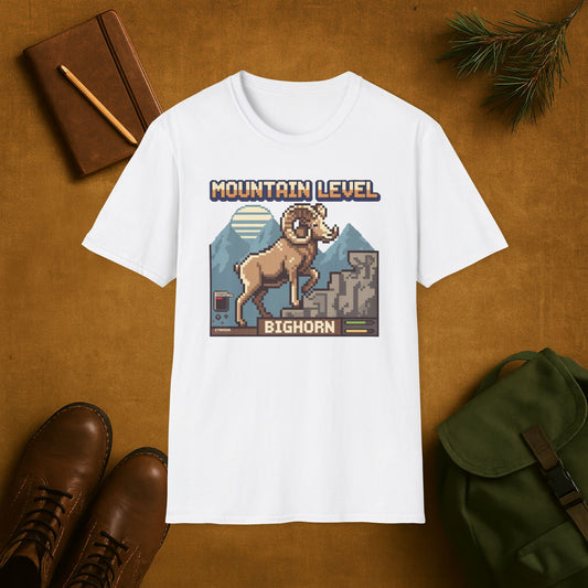 8-Bit Bighorn Mountain Level T-Shirt