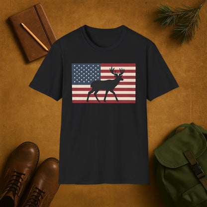 Old Glory Buck T-Shirt