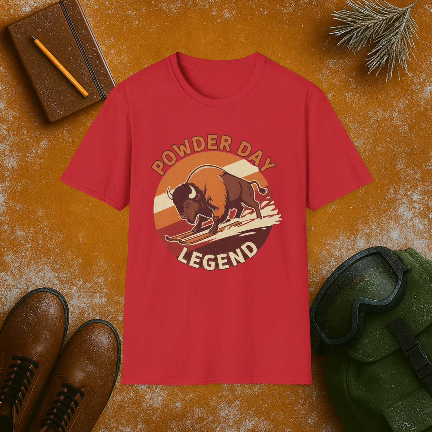 Powder Day Legend Buffalo T-Shirt