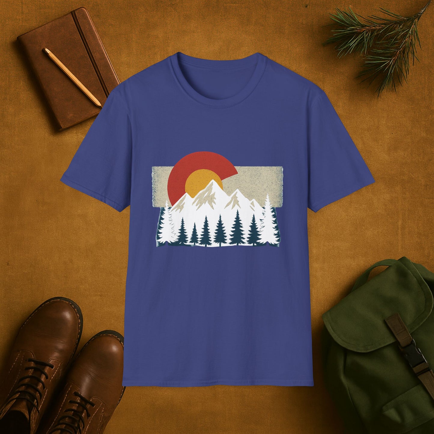 Colorado Flag Mountain T-Shirt