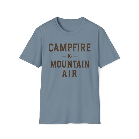 Campfire & Mountain Air Camping T-Shirt