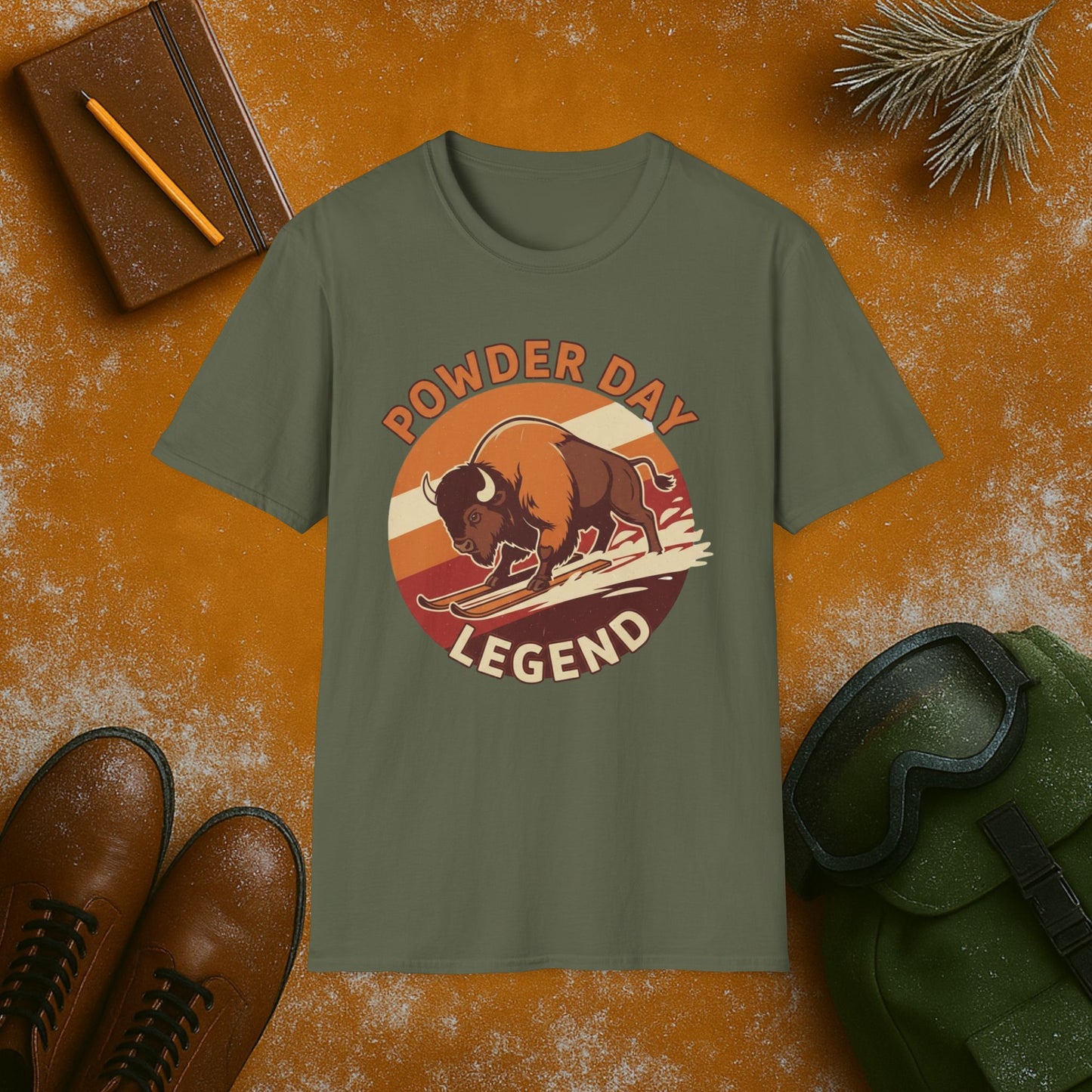 Powder Day Legend Buffalo T-Shirt
