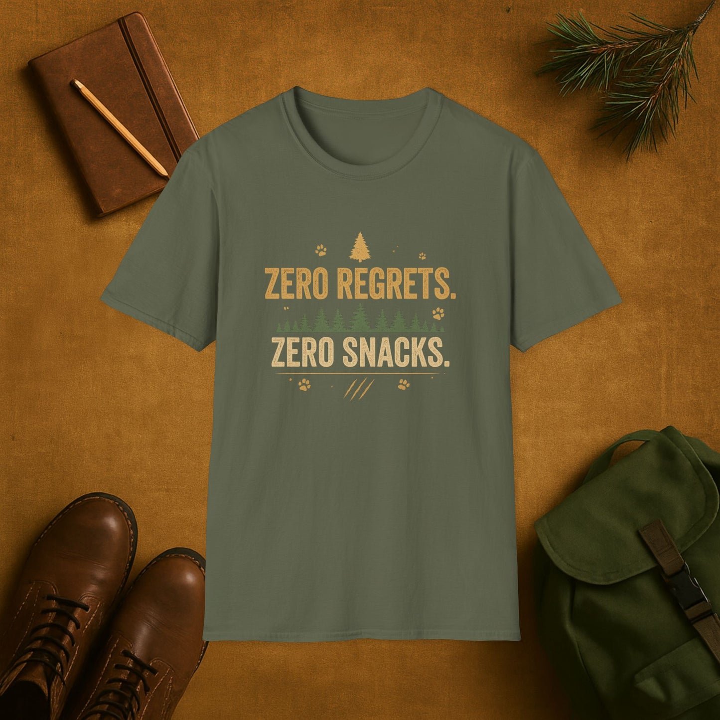 Zero Regrets Zero Snacks T-Shirt