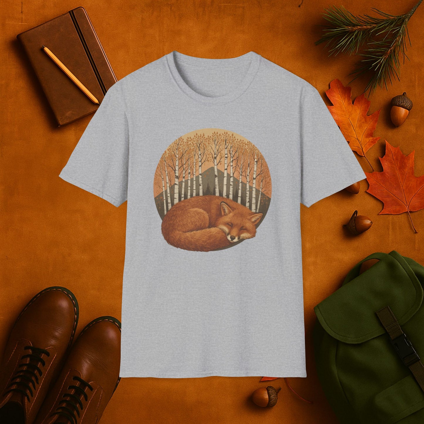 Sleepy Fox Fall Aspens T-Shirt