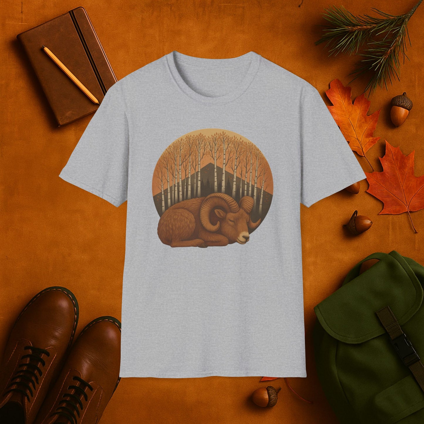 Sleepy Ram Fall Aspens T-Shirt