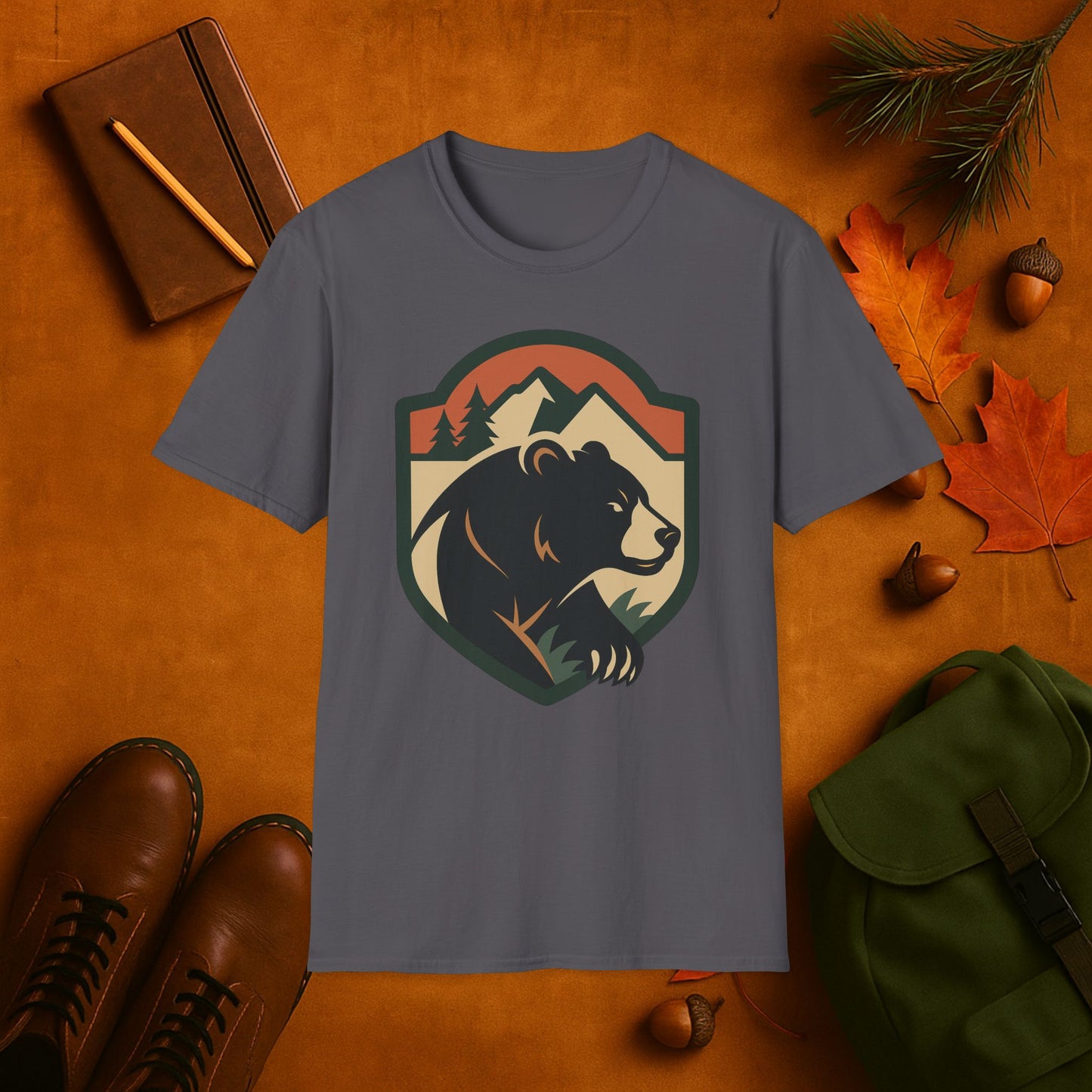 Bear Fall Badge T-Shirt
