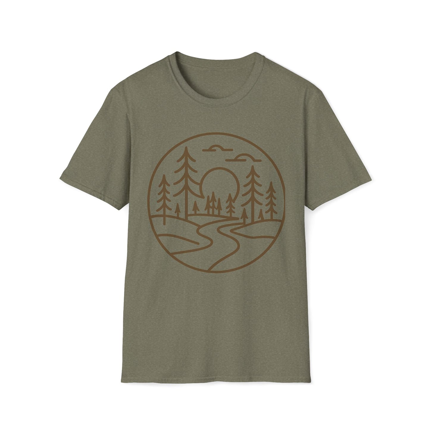 Sunset Pines Minimalist T-Shirt