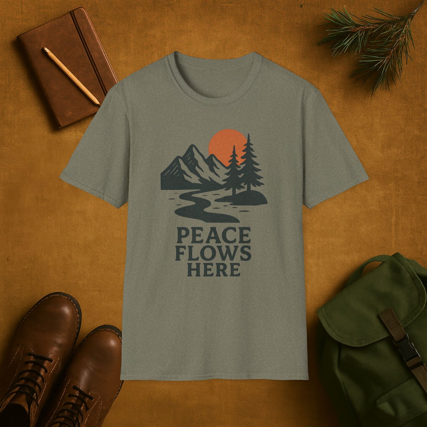 Peace Flows Here T-Shirt