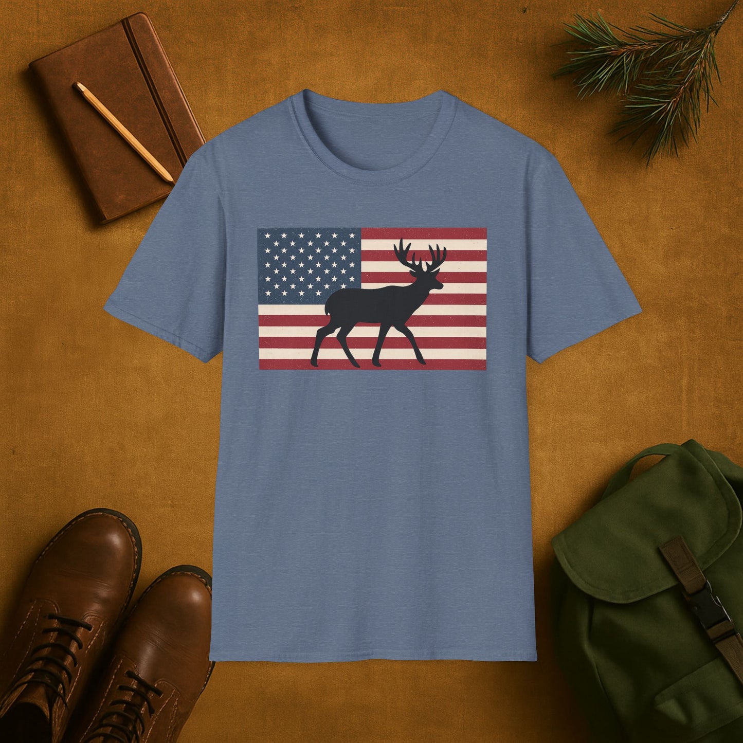 Old Glory Buck T-Shirt