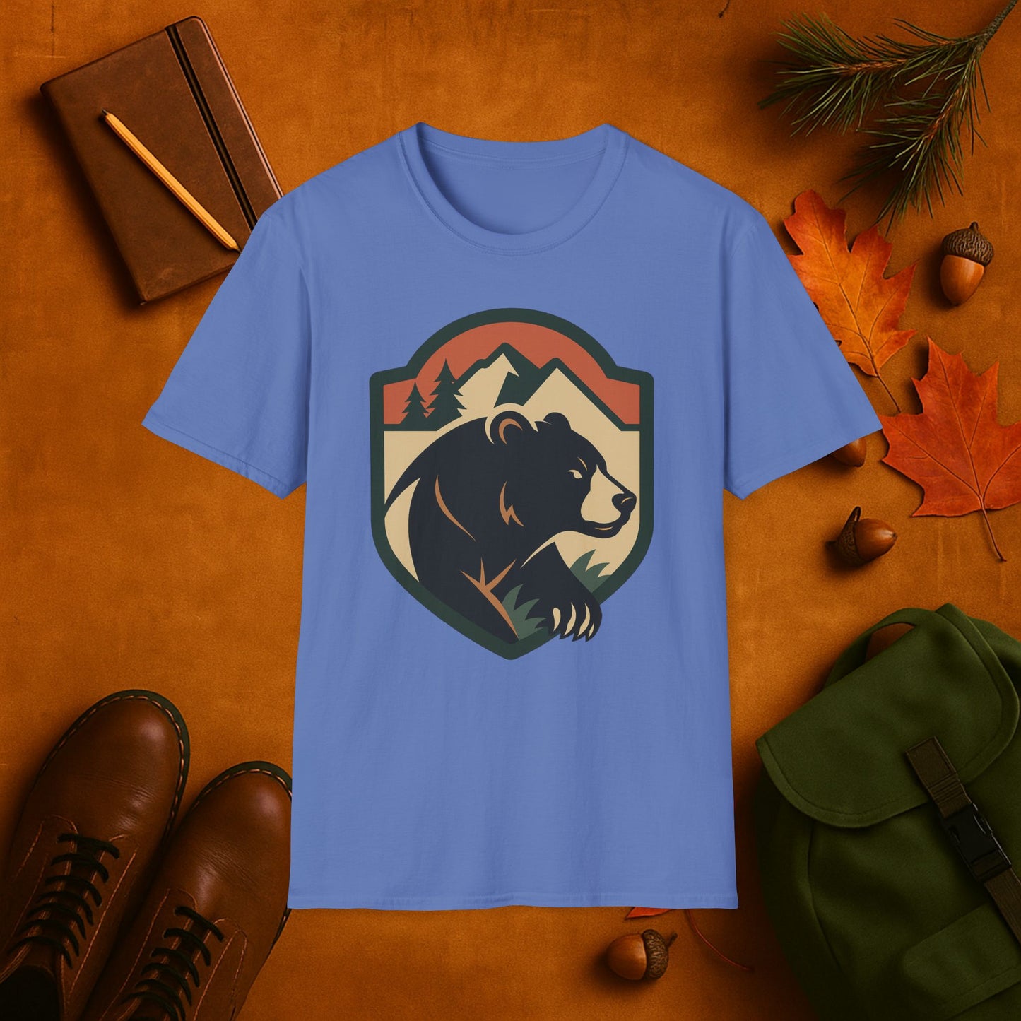 Bear Fall Badge T-Shirt