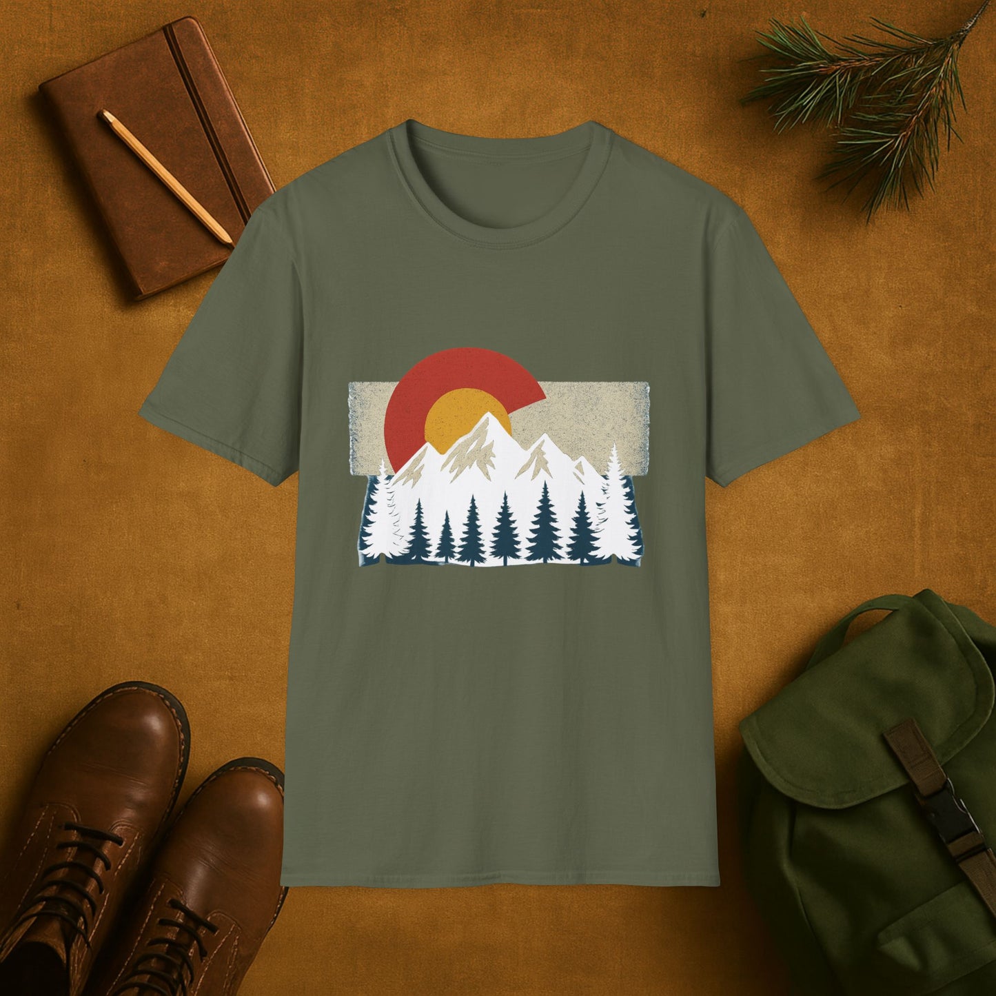 Colorado Flag Mountain T-Shirt