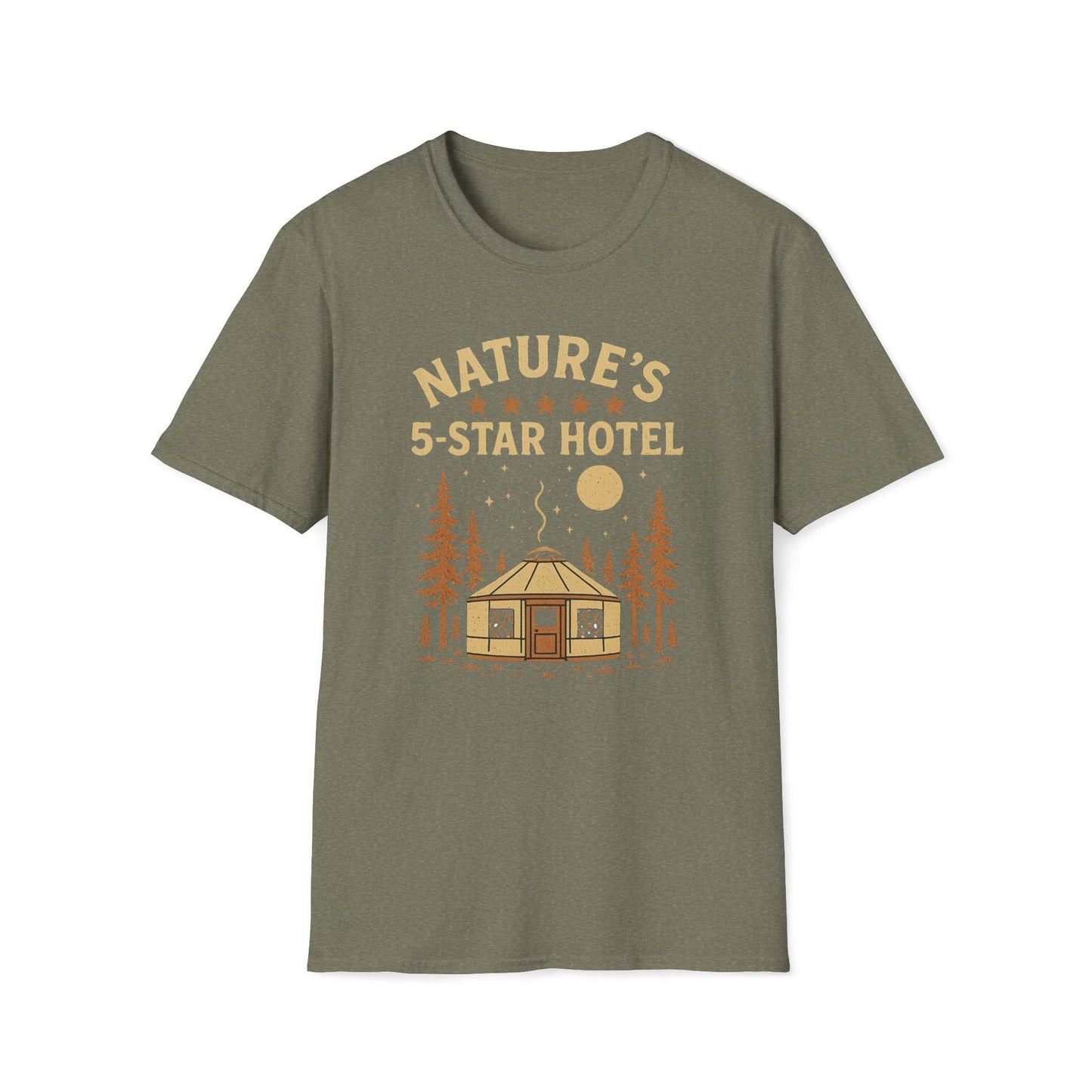 Nature's 5-Star Hotel Yurt Camping T-Shirt