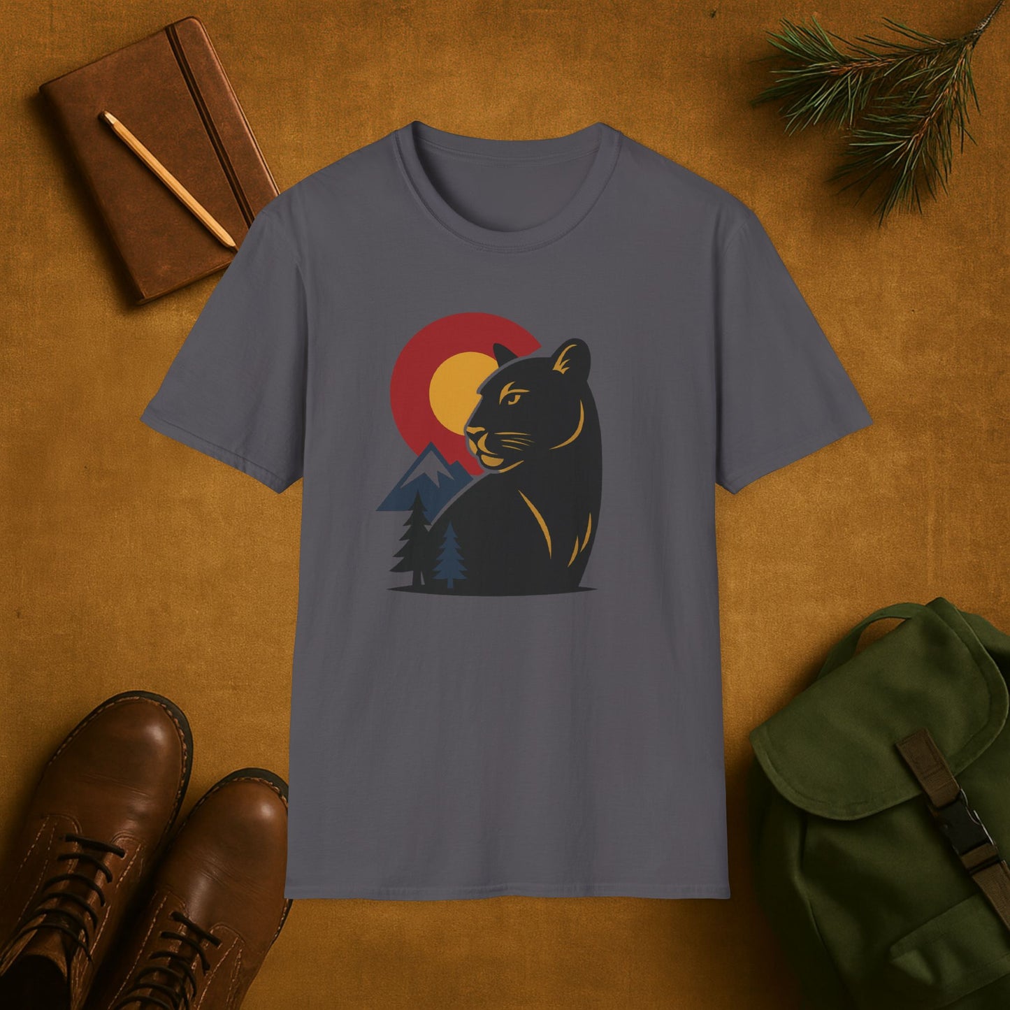 Colorado Wilderness Mountain Lion T-shirt