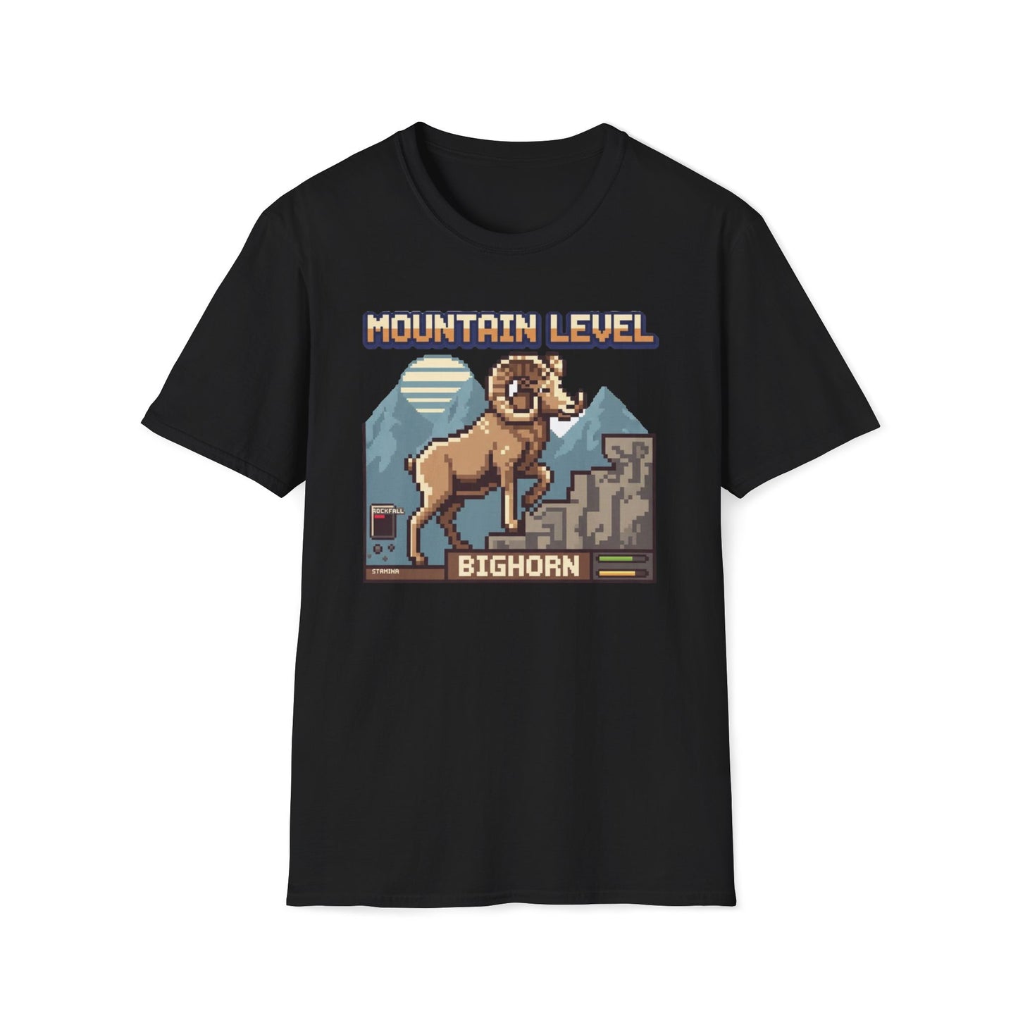 8-Bit Bighorn Mountain Level T-Shirt