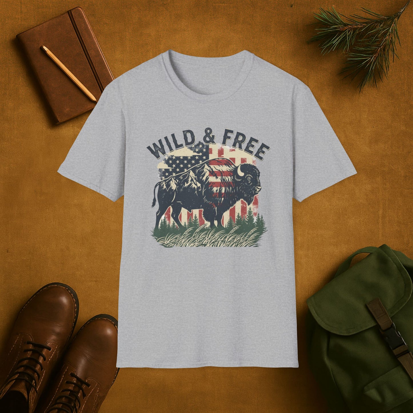 Wild And Free Buffalo T-Shirt