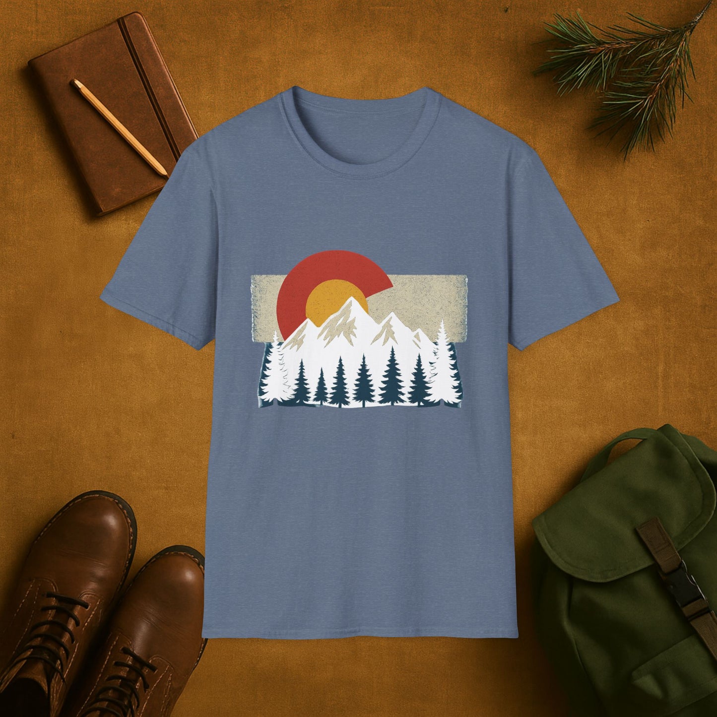 Colorado Flag Mountain T-Shirt
