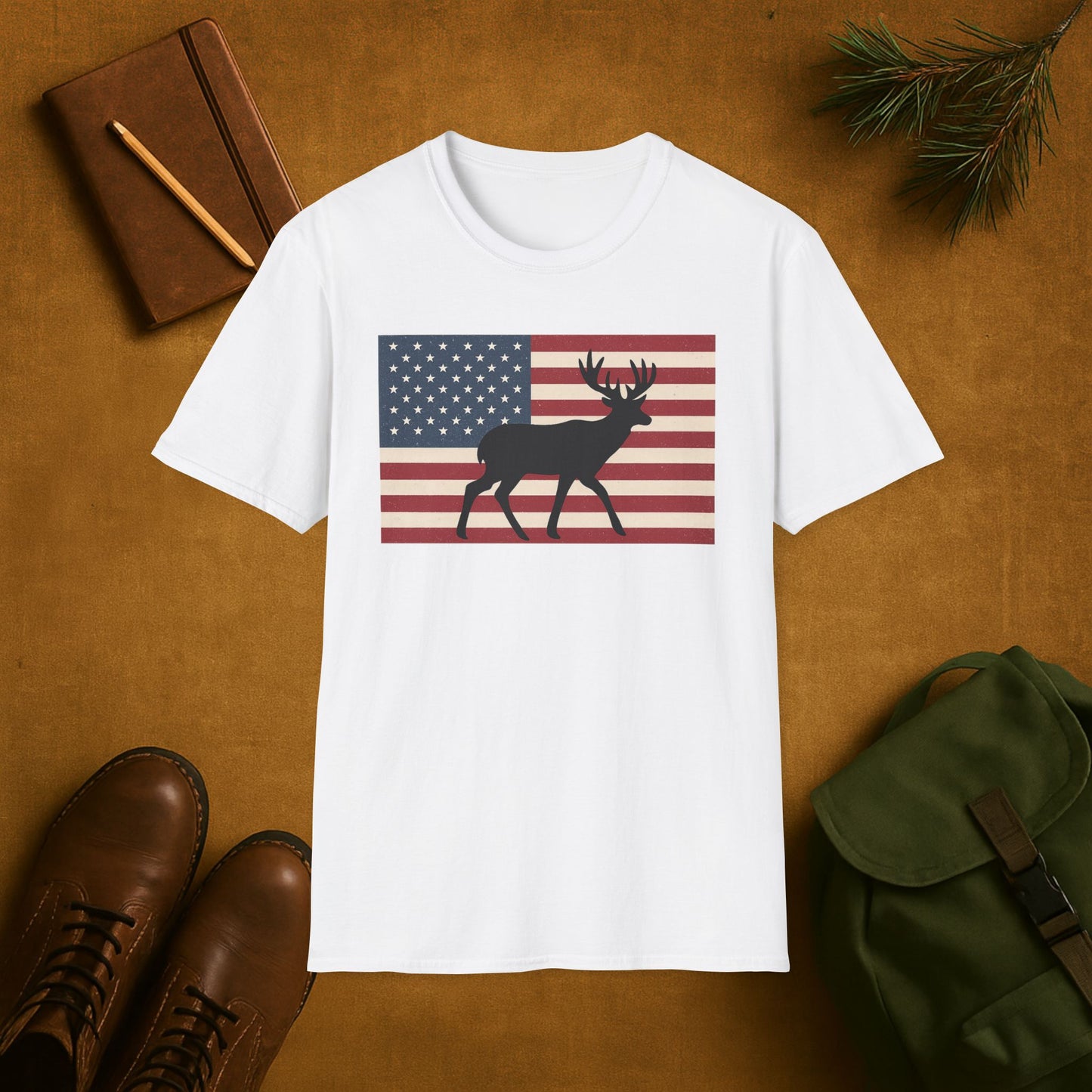 Old Glory Buck T-Shirt