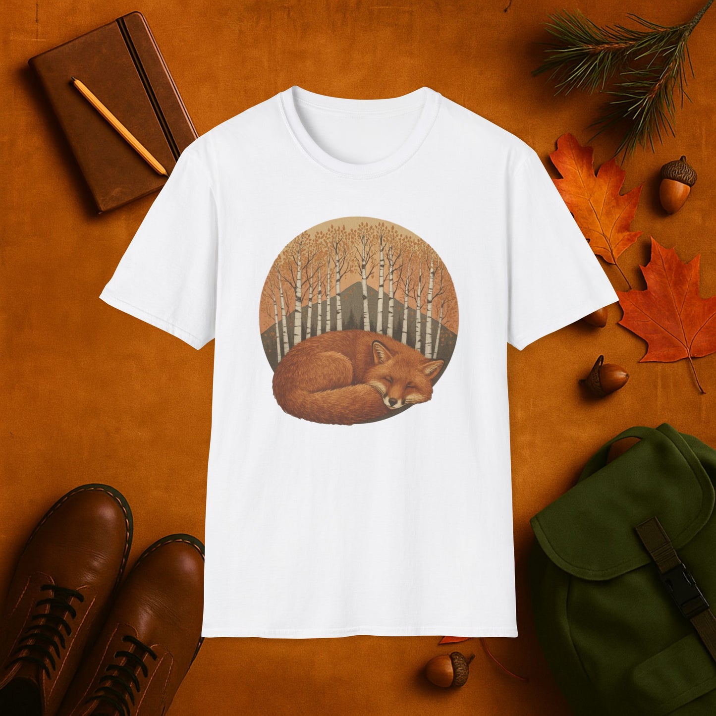Sleepy Fox Fall Aspens T-Shirt