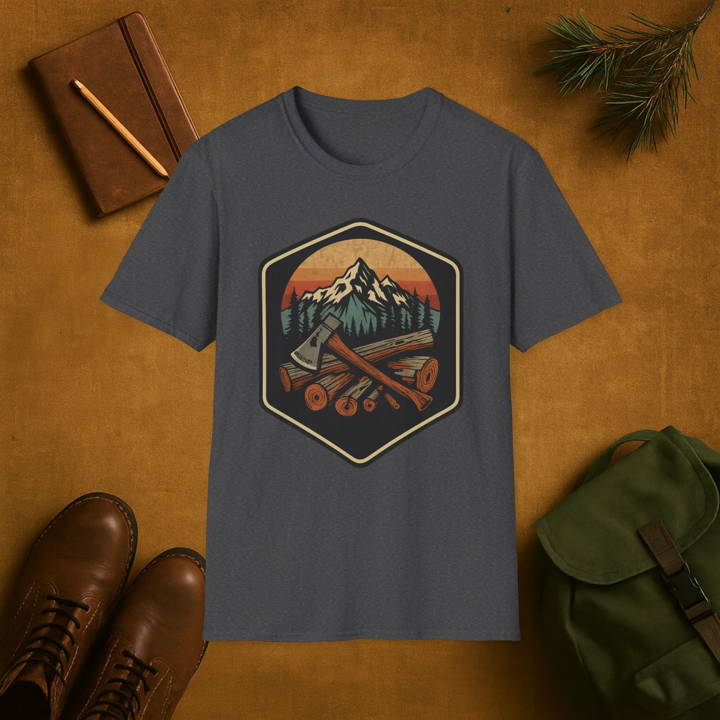 Mountain Logging Axe T-Shirt