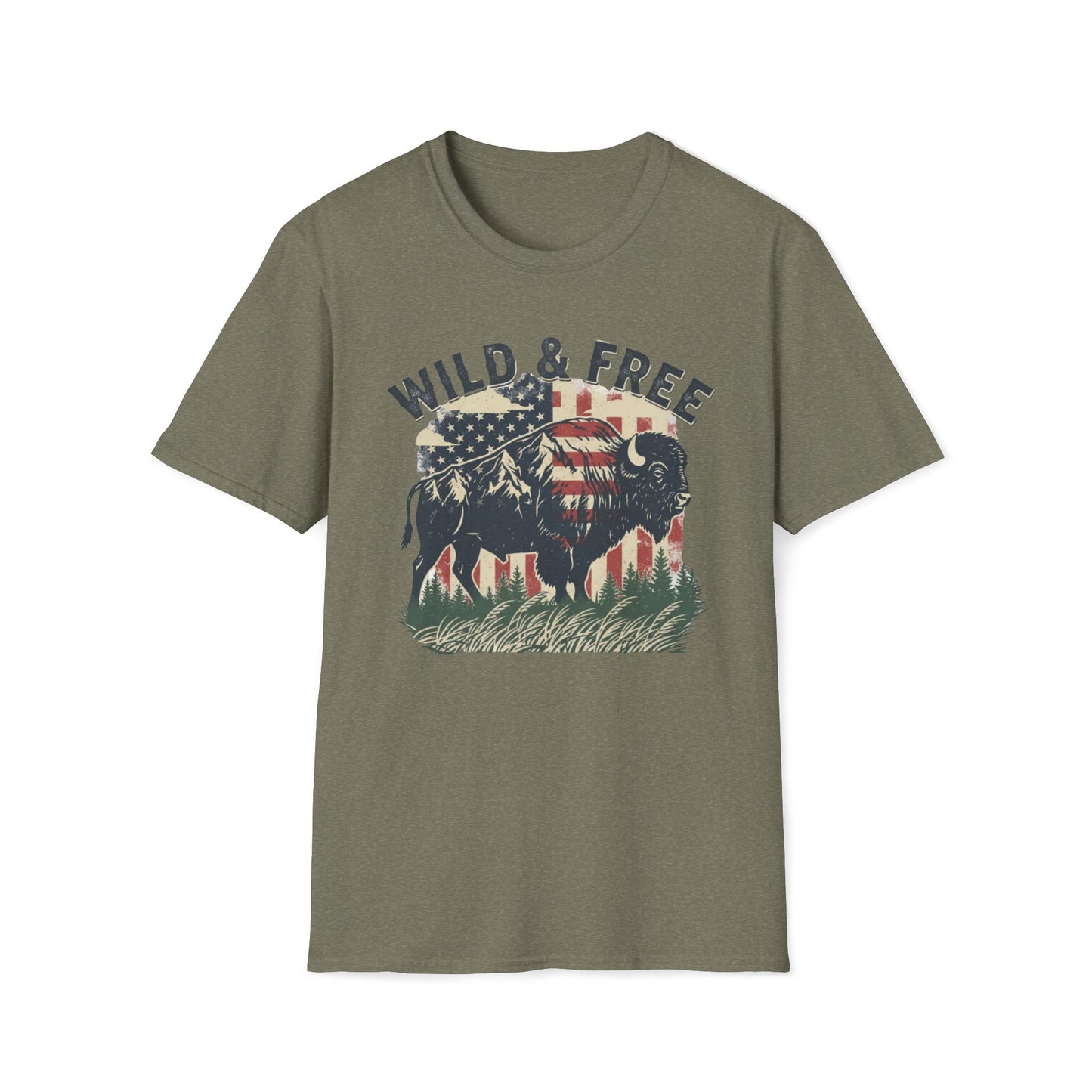 Wild And Free Buffalo T-Shirt