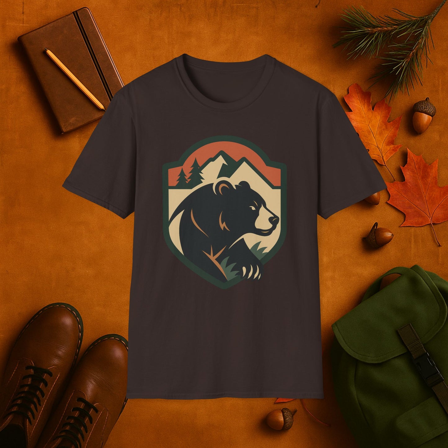 Bear Fall Badge T-Shirt