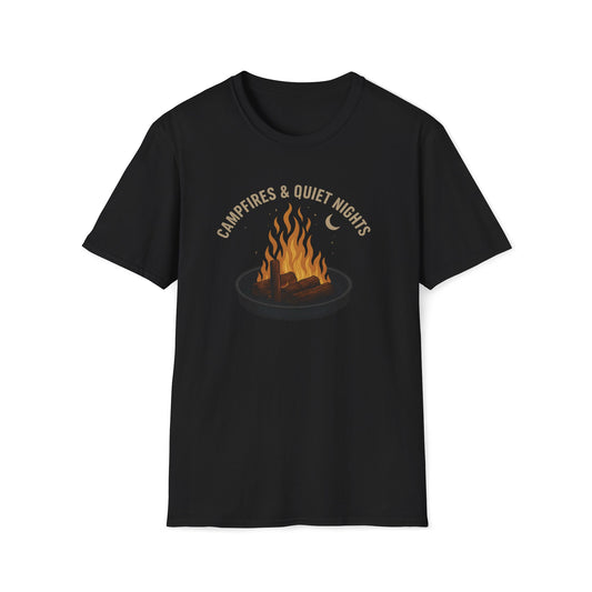 Campfires and Quiet Nights Camping T-Shirt