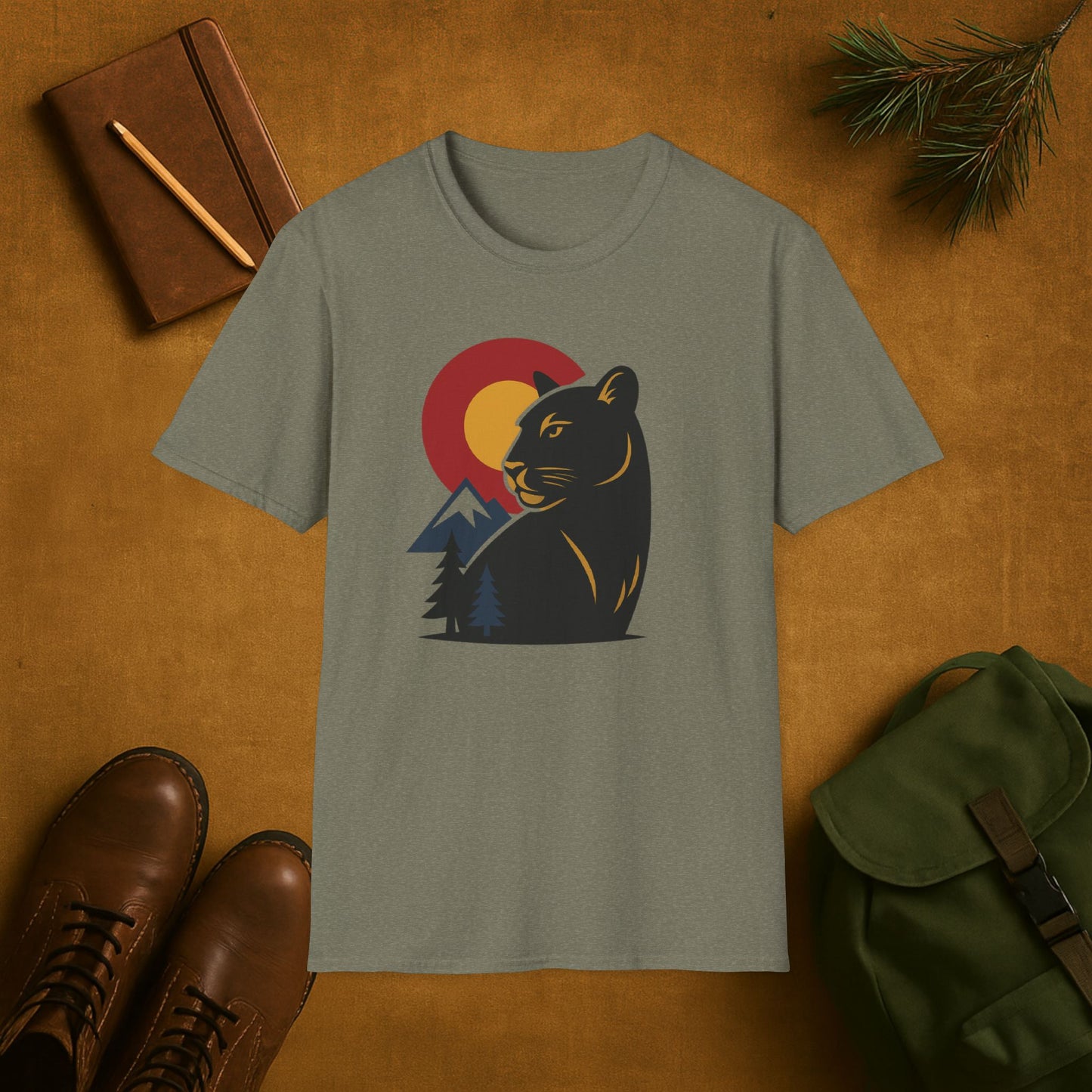Colorado Wilderness Mountain Lion T-shirt
