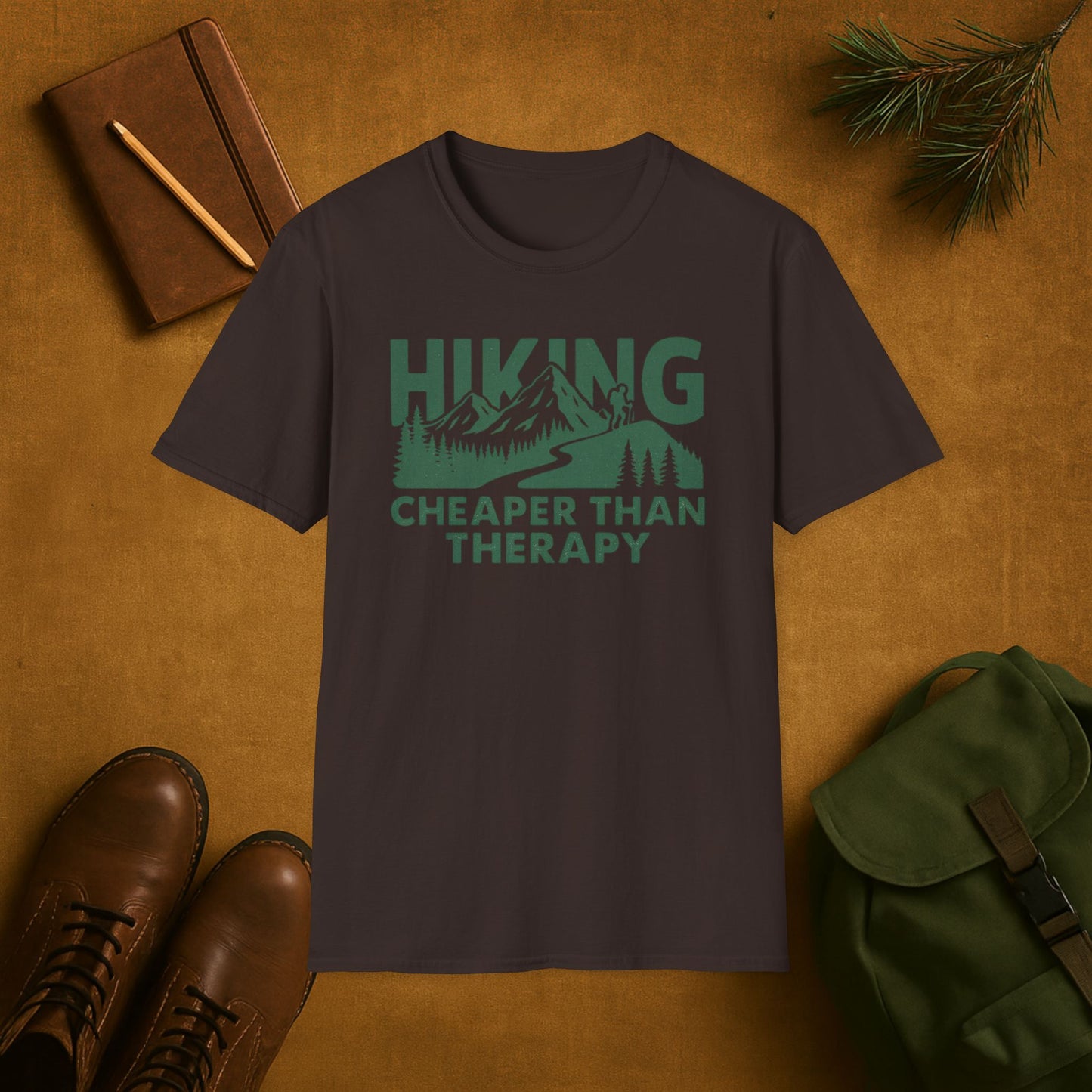 Hiking Cheaper Than Therapy T-Shirt