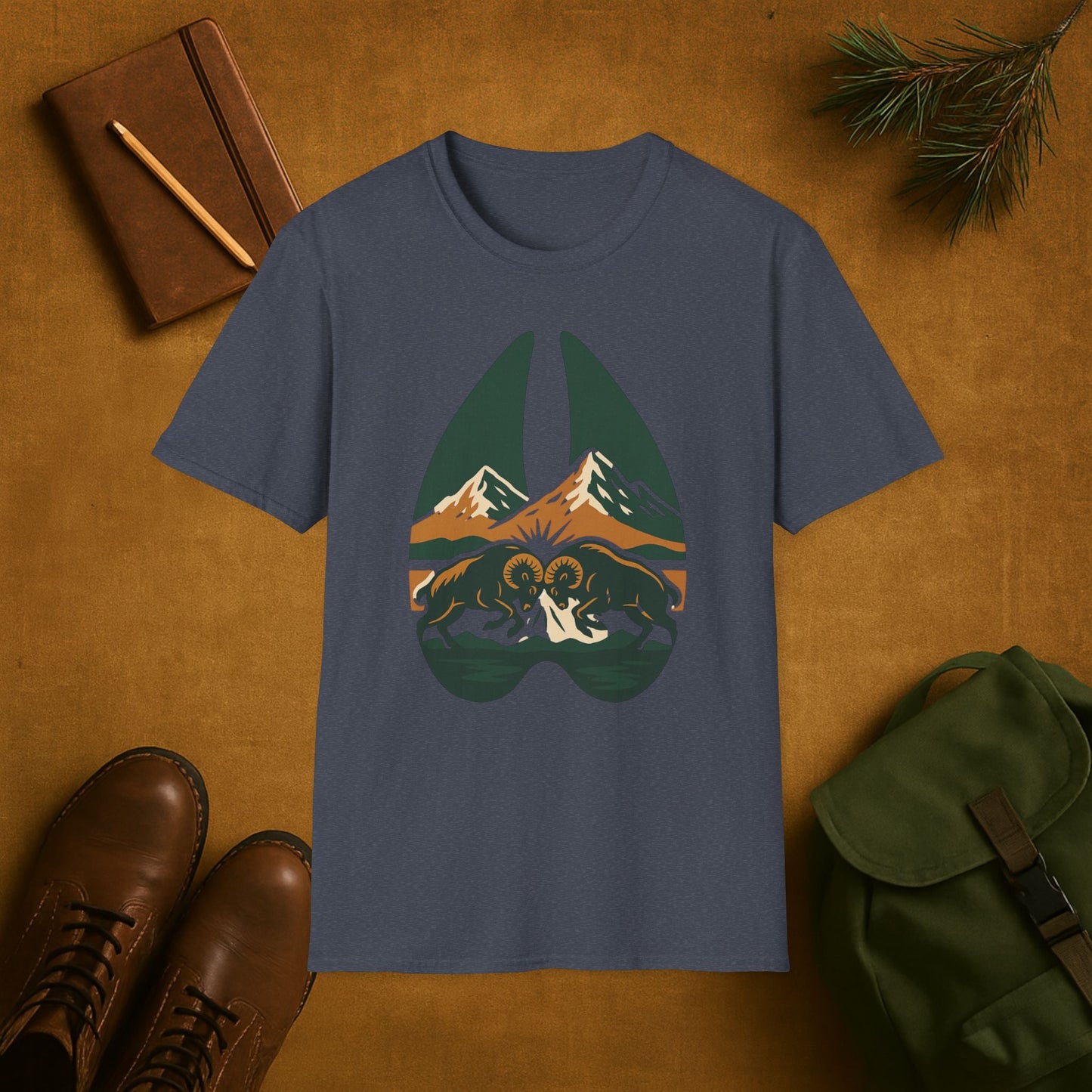 Rams Scene Hoof Print T-Shirt