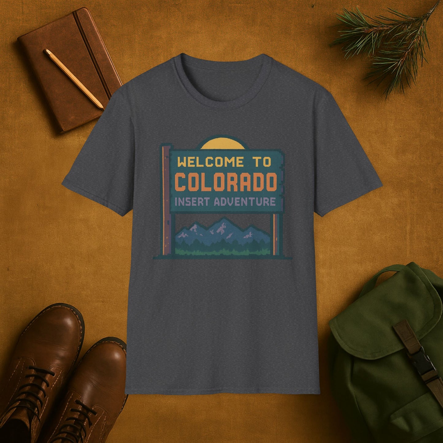 Welcome to Colorado Insert Adventure T-Shirt