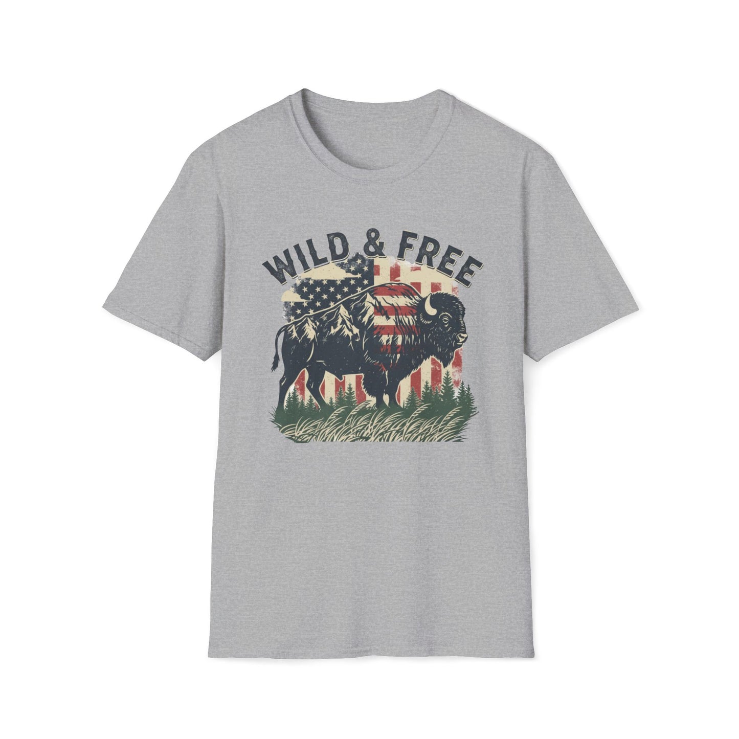 Wild And Free Buffalo T-Shirt