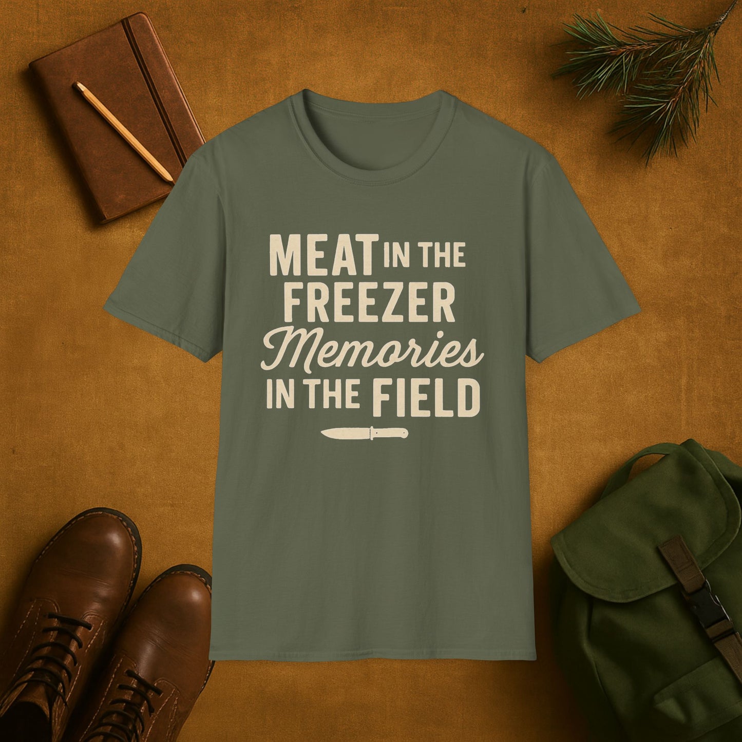 Meat in the Freezer- Memories in the Field T-Shirt