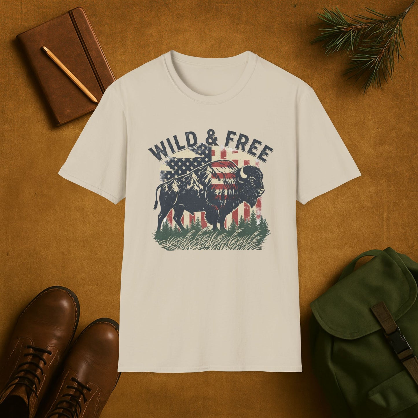 Wild And Free Buffalo T-Shirt