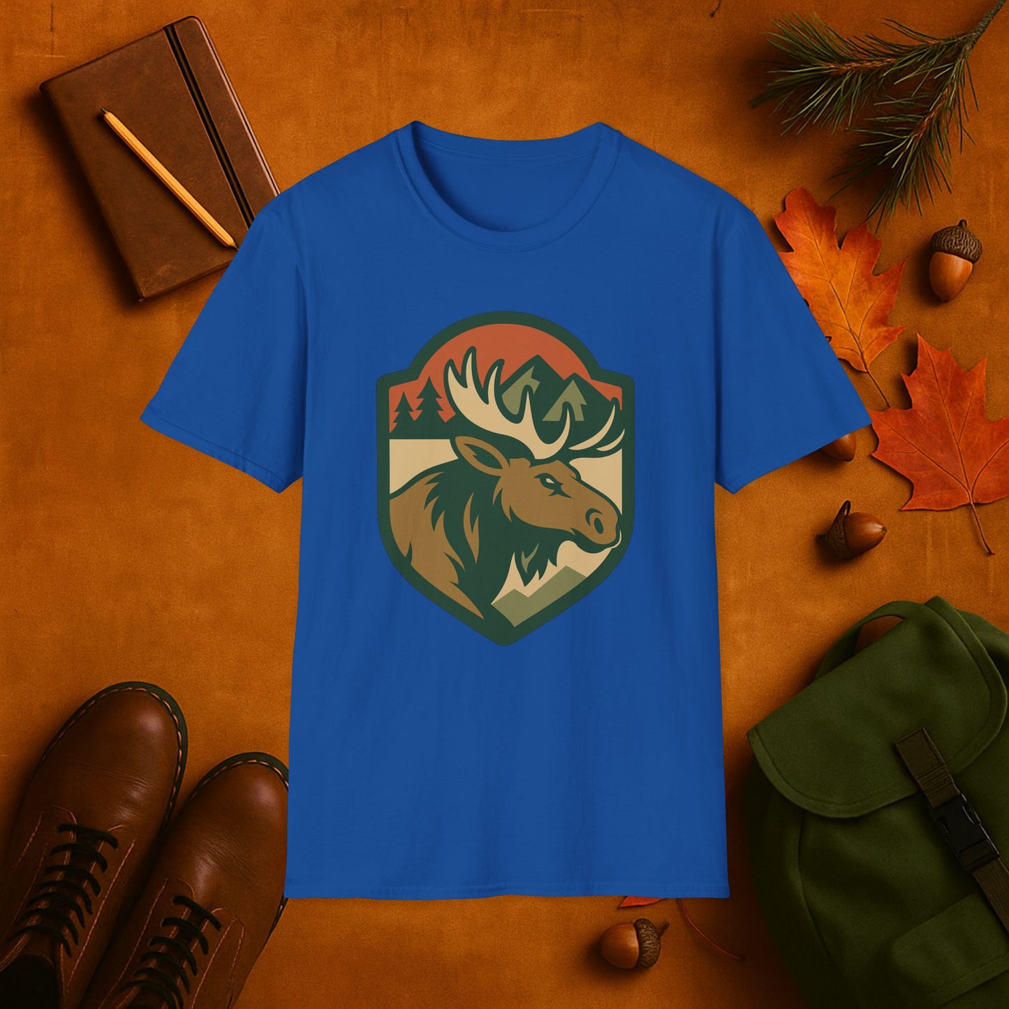 Moose Fall Badge T-Shirt