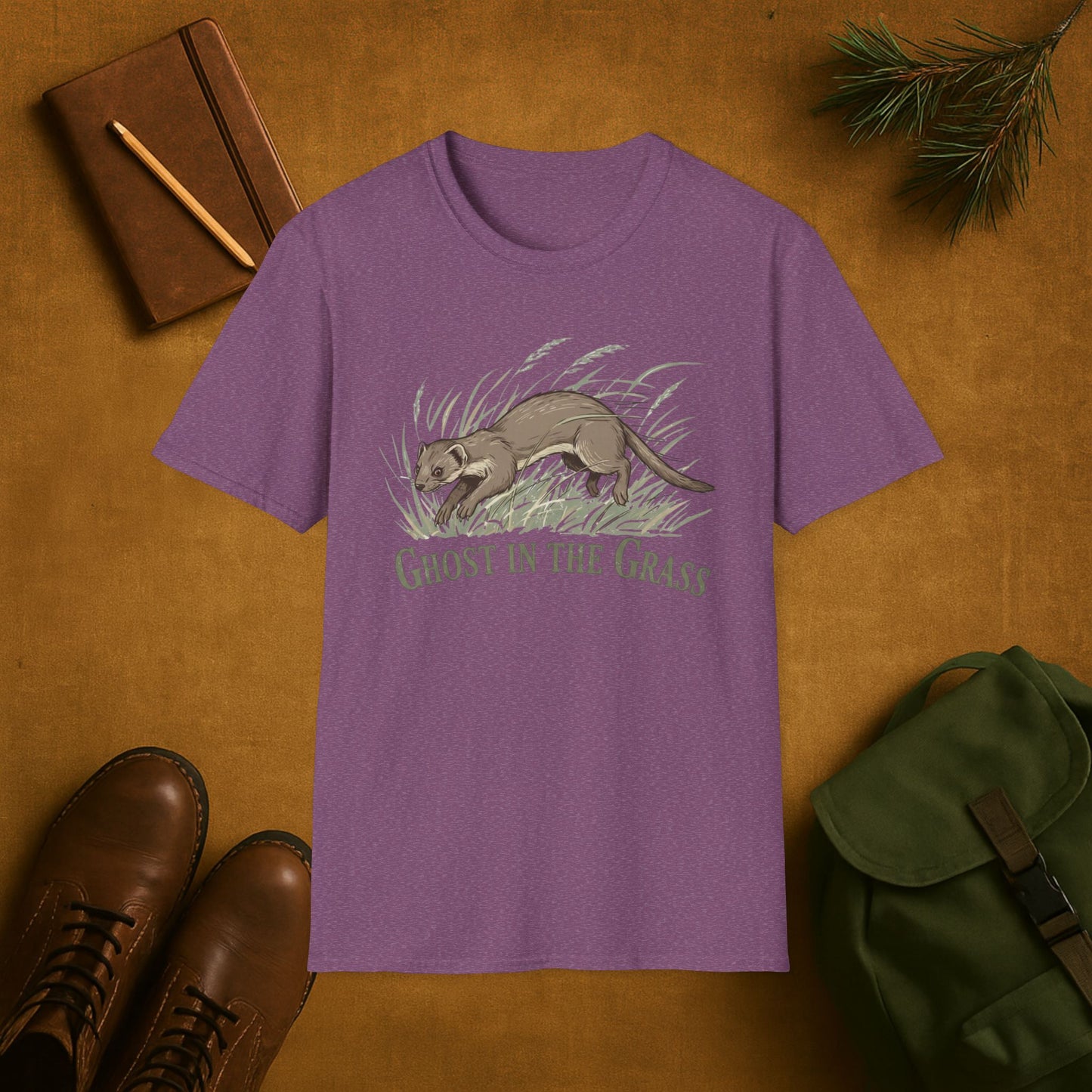 Ghost in the Grass Weasel T-Shirt