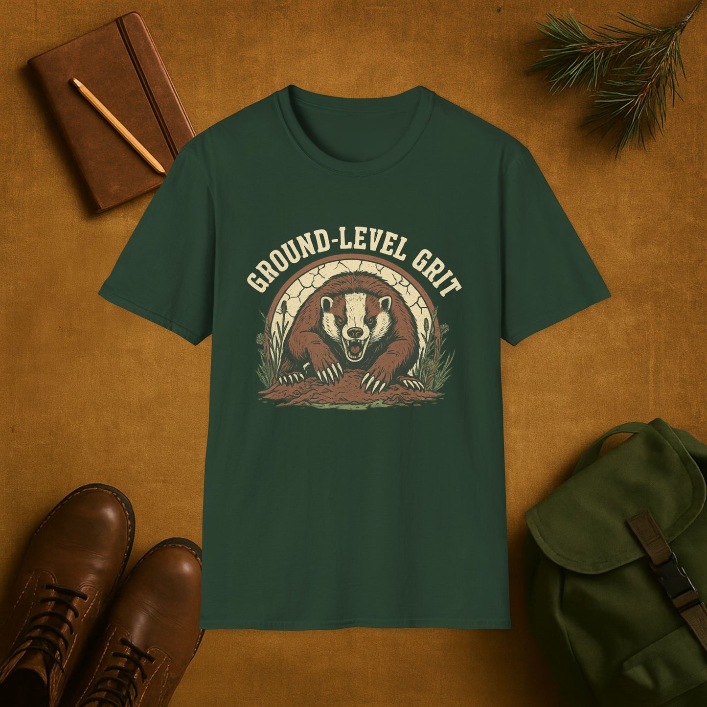 Ground Level Grit Badger T-Shirt